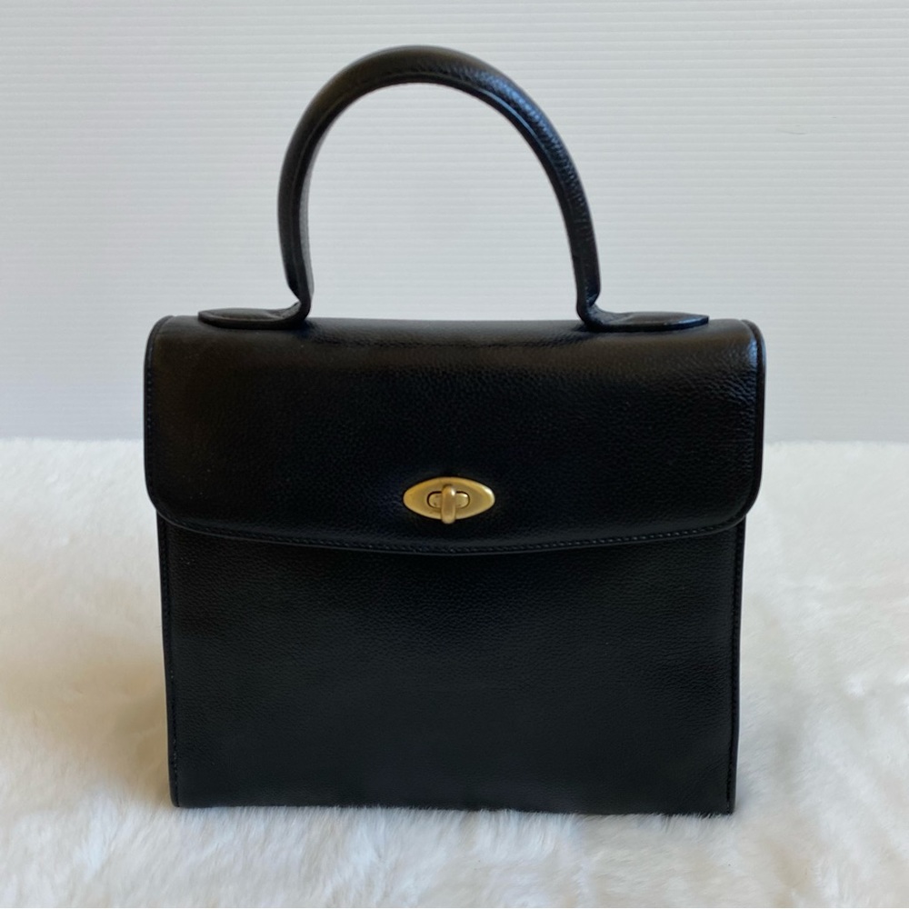 Coach Vintage Madison Biltmore Medium Top Handle Bag 4417 Black